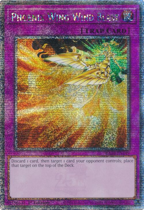 Phoenix Wing Wind Blast (Quarter Century Secret Rare) [RA03-EN149] Quarter Century Secret Rare | Deep Dive Games St. Marys