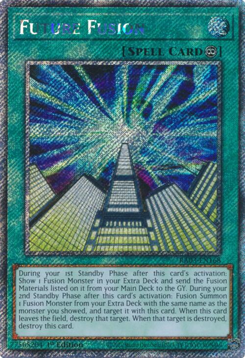 Future Fusion (Platinum Secret Rare) [RA03-EN168] Platinum Secret Rare | Deep Dive Games St. Marys