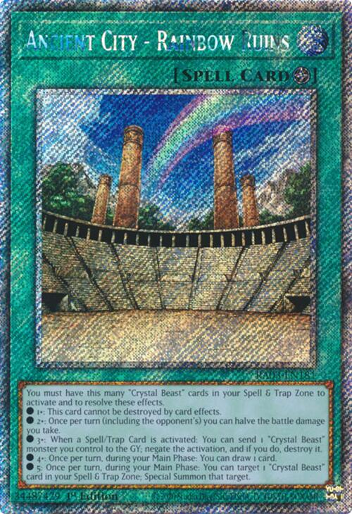 Ancient City - Rainbow Ruins (Platinum Secret Rare) [RA03-EN181] Platinum Secret Rare | Deep Dive Games St. Marys