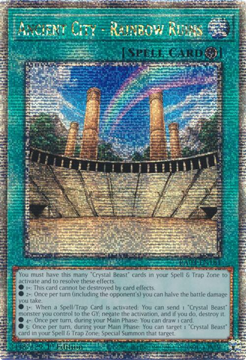 Ancient City - Rainbow Ruins (Quarter Century Secret Rare) [RA03-EN181] Quarter Century Secret Rare | Deep Dive Games St. Marys