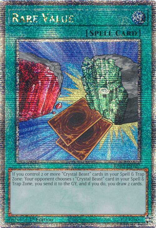 Rare Value (Quarter Century Secret Rare) [RA03-EN182] Quarter Century Secret Rare | Deep Dive Games St. Marys