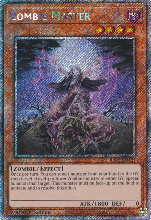 Zombie Master (Platinum Secret Rare) [RA03-EN185] Platinum Secret Rare | Deep Dive Games St. Marys