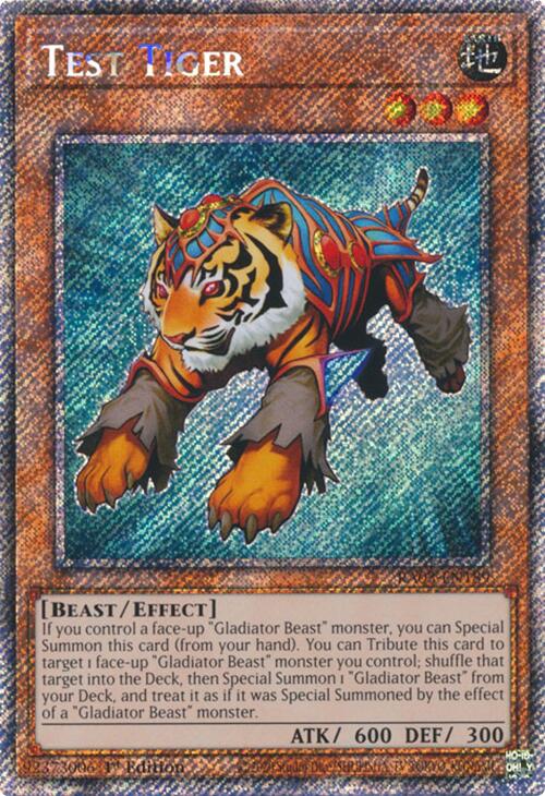 Test Tiger (Platinum Secret Rare) [RA03-EN189] Platinum Secret Rare | Deep Dive Games St. Marys