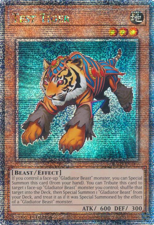 Test Tiger (Quarter Century Secret Rare) [RA03-EN189] Quarter Century Secret Rare | Deep Dive Games St. Marys