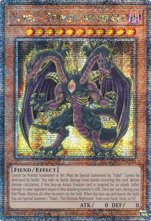 Yubel - Terror Incarnate (Quarter Century Secret Rare) [RA03-EN190] Quarter Century Secret Rare | Deep Dive Games St. Marys