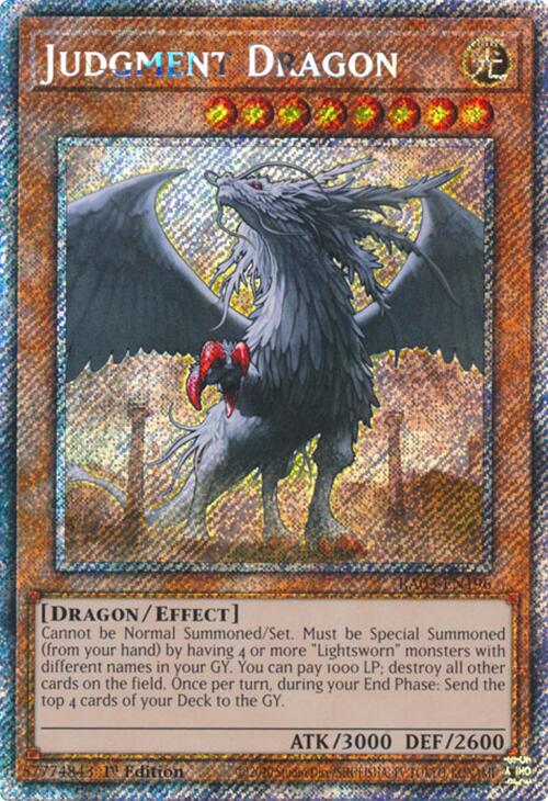 Judgment Dragon (Platinum Secret Rare) [RA03-EN196] Platinum Secret Rare | Deep Dive Games St. Marys