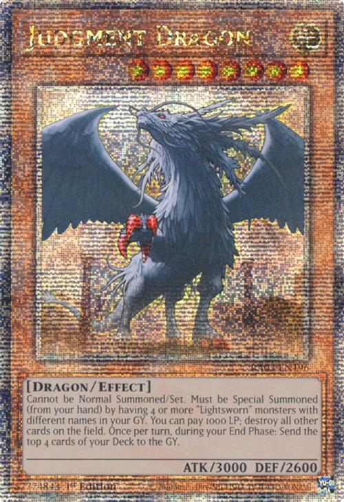 Judgment Dragon (Quarter Century Secret Rare) [RA03-EN196] Quarter Century Secret Rare | Deep Dive Games St. Marys