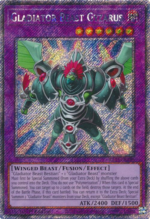 Gladiator Beast Gyzarus (Platinum Secret Rare) [RA03-EN198] Platinum Secret Rare | Deep Dive Games St. Marys