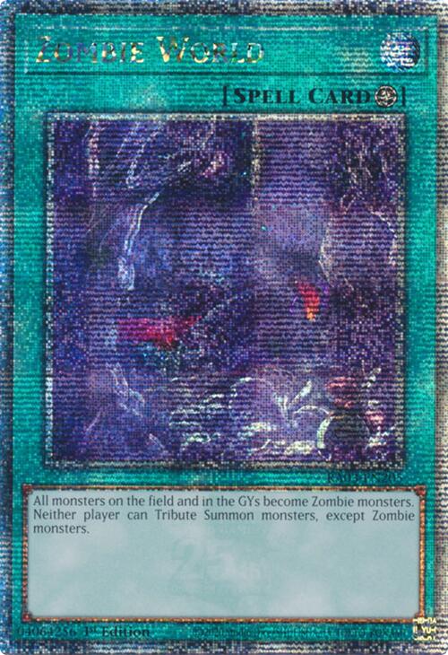 Zombie World (Quarter Century Secret Rare) [RA03-EN205] Quarter Century Secret Rare | Deep Dive Games St. Marys