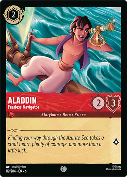 Aladdin - Fearless Navigator (112/204) [Azurite Sea] | Deep Dive Games St. Marys