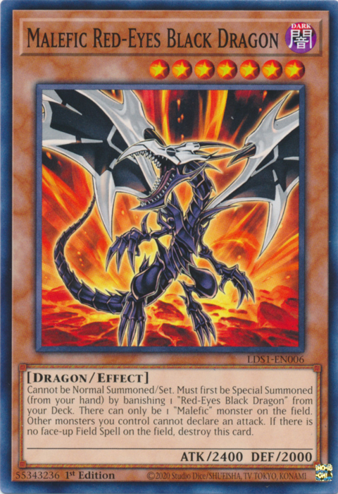 Malefic Red-Eyes Black Dragon [LDS1-EN006] Common | Deep Dive Games St. Marys