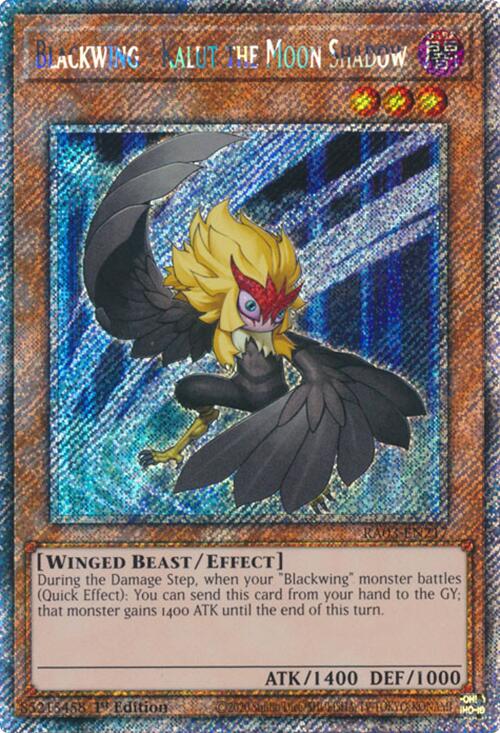 Blackwing - Kalut the Moon Shadow (Platinum Secret Rare) [RA03-EN217] Platinum Secret Rare | Deep Dive Games St. Marys