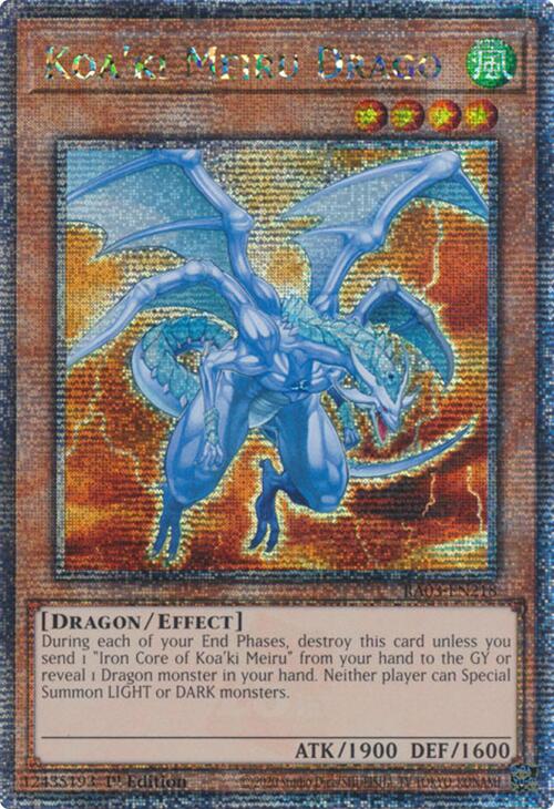 Koa'ki Meiru Drago (Quarter Century Secret Rare) [RA03-EN218] Quarter Century Secret Rare | Deep Dive Games St. Marys