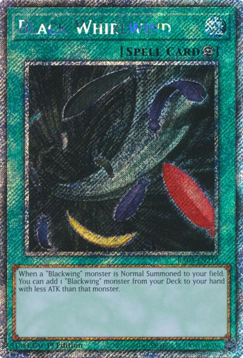 Black Whirlwind (Platinum Secret Rare) [RA03-EN219] Platinum Secret Rare | Deep Dive Games St. Marys