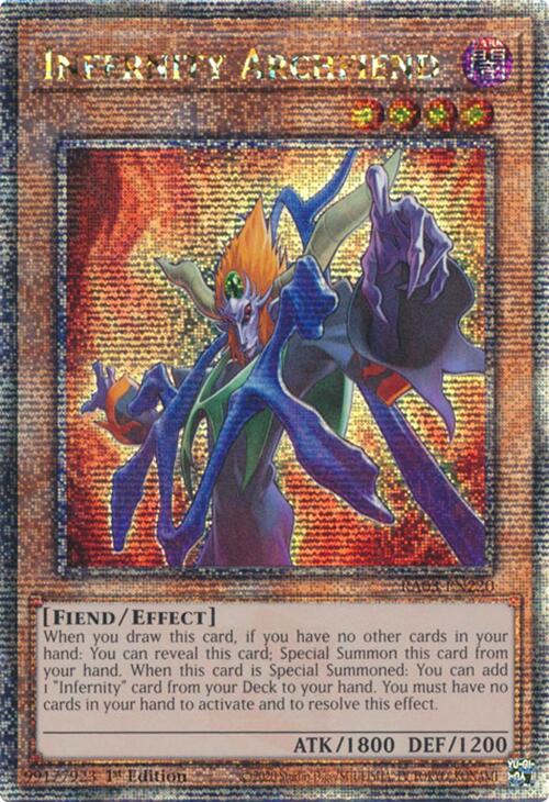 Infernity Archfiend (Quarter Century Secret Rare) [RA03-EN220] Quarter Century Secret Rare | Deep Dive Games St. Marys