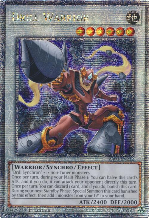 Drill Warrior (Quarter Century Secret Rare) [RA03-EN232] Quarter Century Secret Rare | Deep Dive Games St. Marys