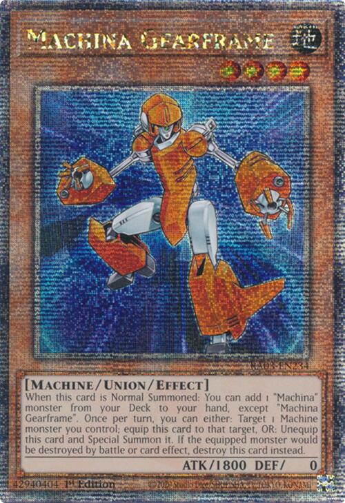 Machina Gearframe (Quarter Century Secret Rare) [RA03-EN234] Quarter Century Secret Rare | Deep Dive Games St. Marys