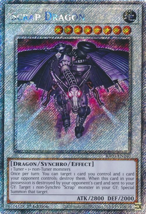 Scrap Dragon (Platinum Secret Rare) [RA03-EN240] Platinum Secret Rare | Deep Dive Games St. Marys