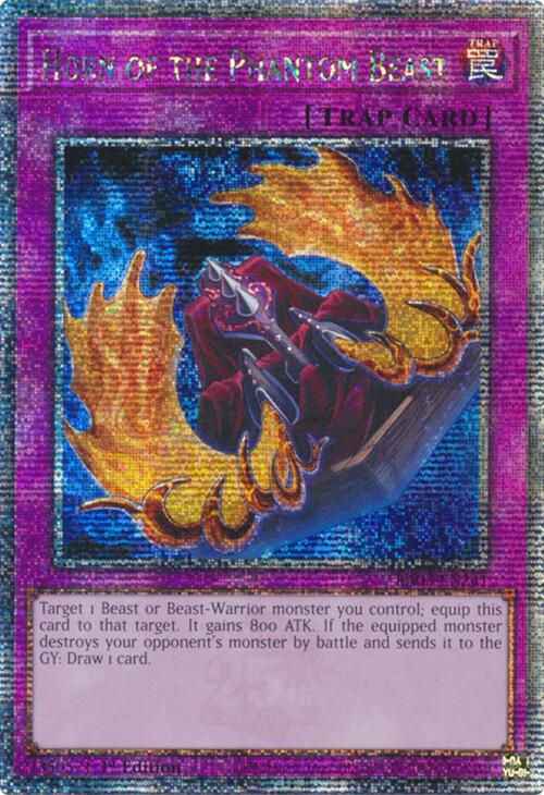 Horn of the Phantom Beast (Quarter Century Secret Rare) [RA03-EN241] Quarter Century Secret Rare | Deep Dive Games St. Marys