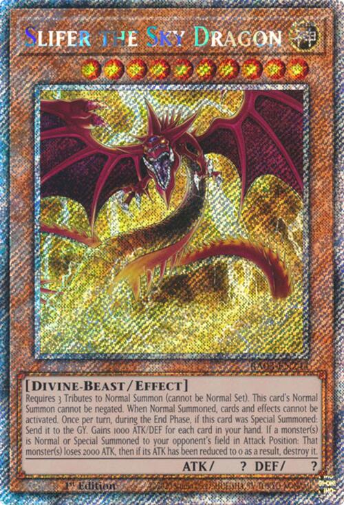 Slifer the Sky Dragon (Platinum Secret Rare) [RA03-EN244] Platinum Secret Rare | Deep Dive Games St. Marys