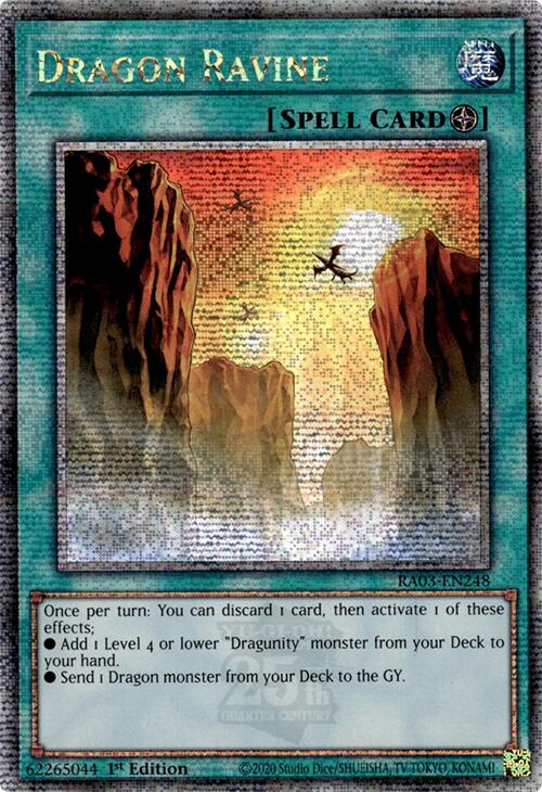 Dragon Ravine (Quarter Century Secret Rare) [RA03-EN248] Quarter Century Secret Rare | Deep Dive Games St. Marys