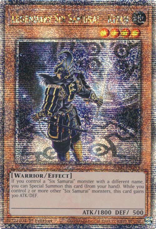 Legendary Six Samurai - Kizan (Quarter Century Secret Rare) [RA03-EN249] Quarter Century Secret Rare | Deep Dive Games St. Marys