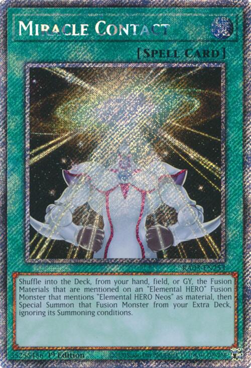 Miracle Contact (Platinum Secret Rare) [RA03-EN253] Platinum Secret Rare | Deep Dive Games St. Marys