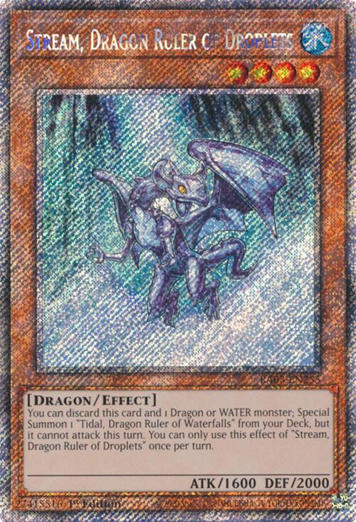 Stream, Dragon Ruler of Droplets (Platinum Secret Rare) [RA03-EN255] Platinum Secret Rare | Deep Dive Games St. Marys