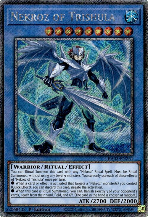 Nekroz of Trishula (Platinum Secret Rare) [RA03-EN261] Platinum Secret Rare | Deep Dive Games St. Marys