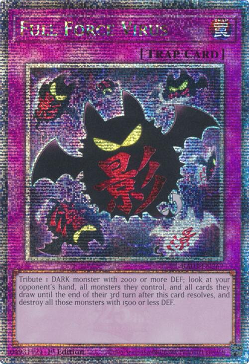 Full Force Virus (Quarter Century Secret Rare) [RA03-EN267] Quarter Century Secret Rare | Deep Dive Games St. Marys