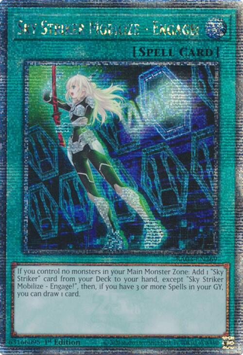 Sky Striker Mobilize - Engage! (Quarter Century Secret Rare) [RA03-EN269] Quarter Century Secret Rare | Deep Dive Games St. Marys