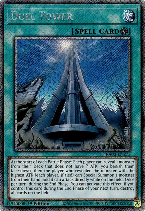 Duel Tower (Platinum Secret Rare) [RA03-EN273] Platinum Secret Rare | Deep Dive Games St. Marys