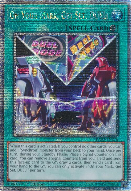 On Your Mark, Get Set, DUEL! (Quarter Century Secret Rare) [RA03-EN276] Quarter Century Secret Rare | Deep Dive Games St. Marys