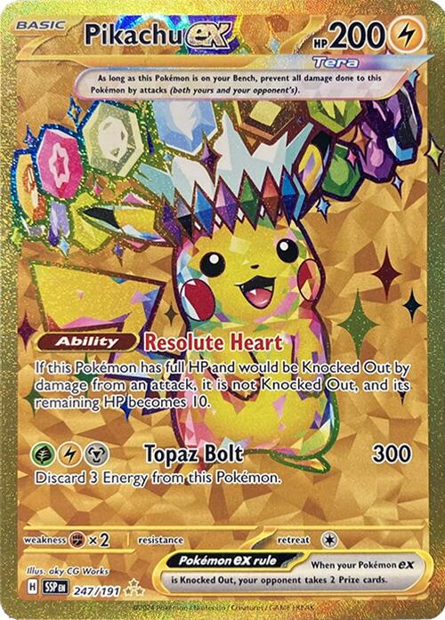 Pikachu ex (247/191) [Scarlet & Violet: Surging Sparks] | Deep Dive Games St. Marys