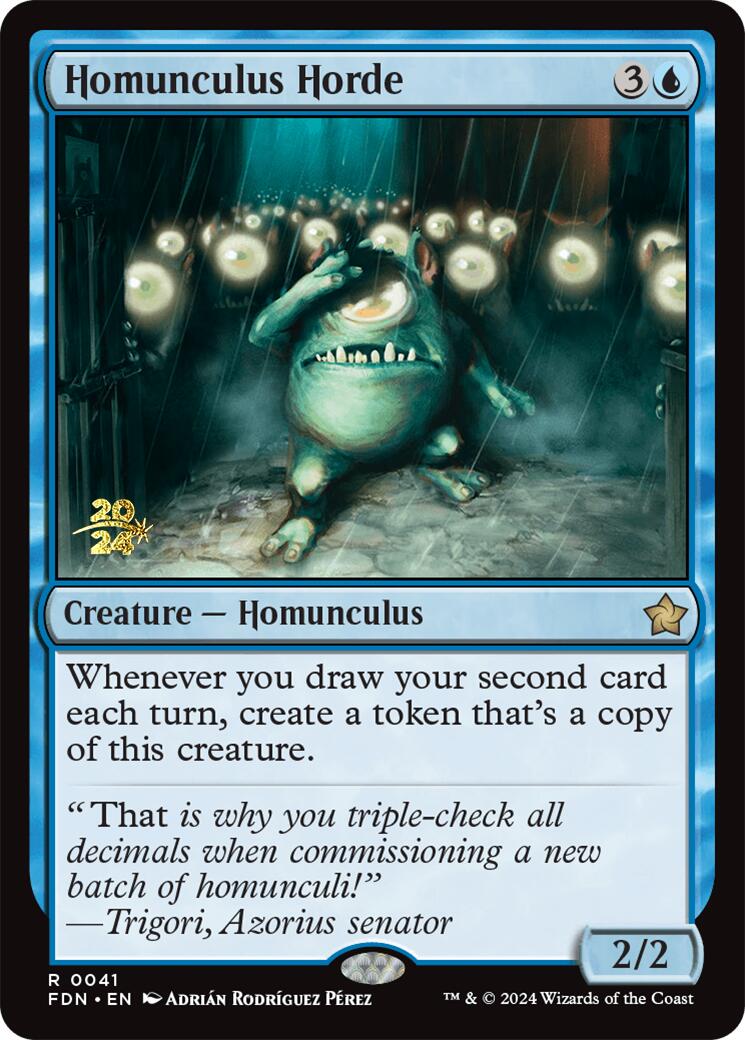 Homunculus Horde [Foundations Prerelease Promos] | Deep Dive Games St. Marys