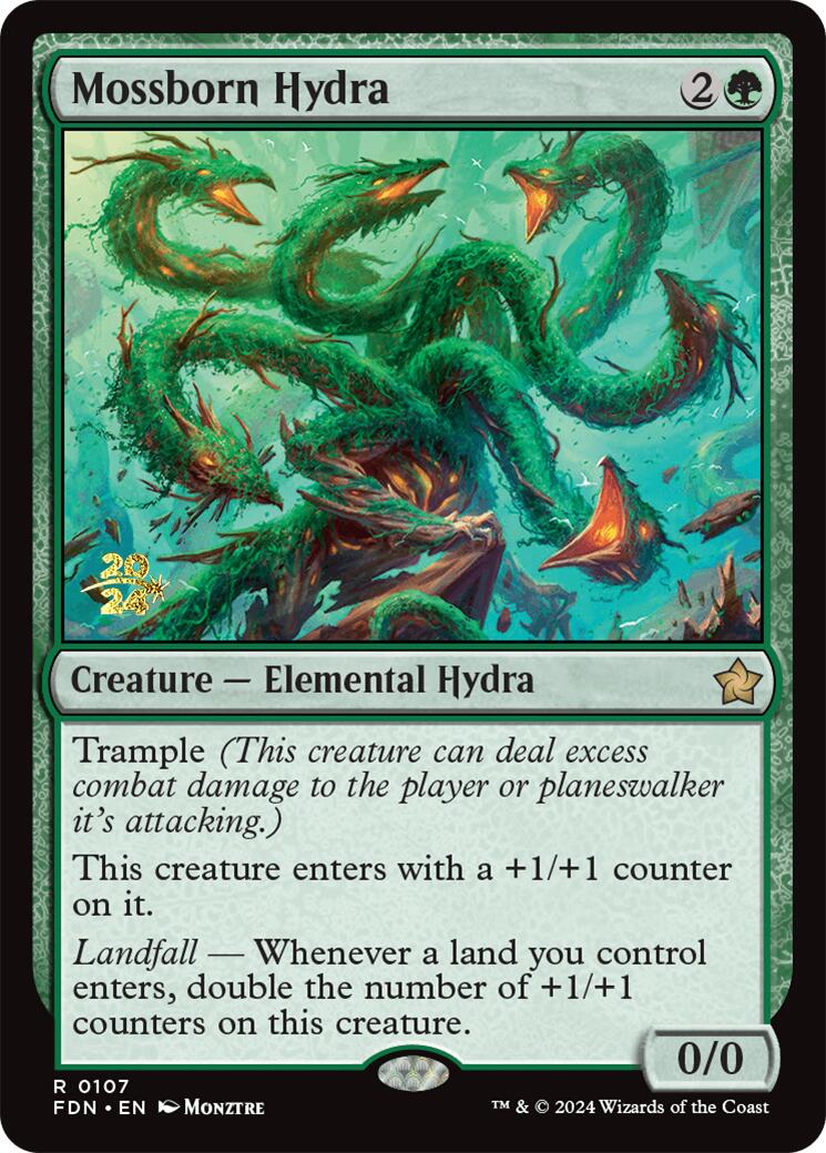 Mossborn Hydra [Foundations Prerelease Promos] | Deep Dive Games St. Marys