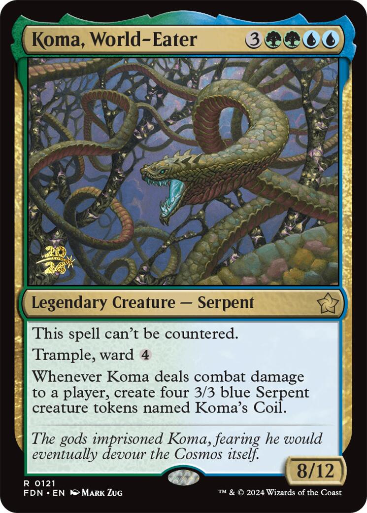 Koma, World-Eater [Foundations Prerelease Promos] | Deep Dive Games St. Marys