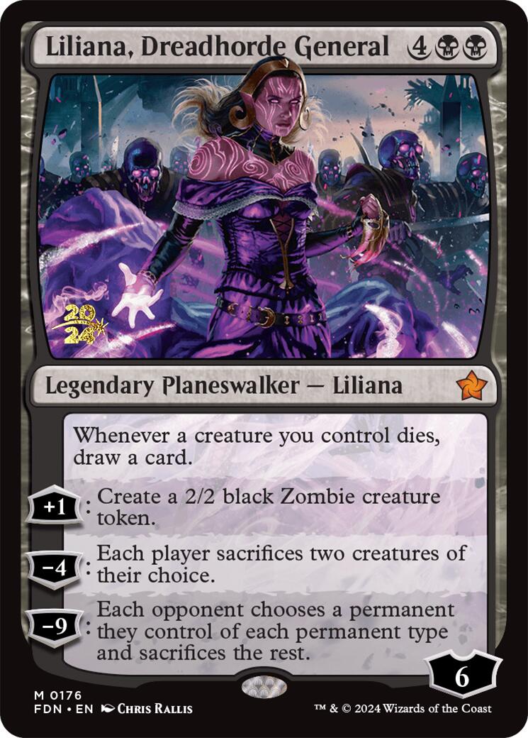 Liliana, Dreadhorde General [Foundations Prerelease Promos] | Deep Dive Games St. Marys