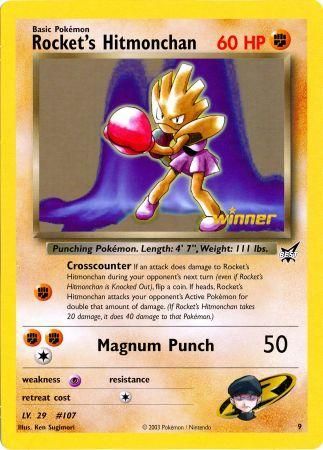 Rocket's Hitmonchan (9) (Jumbo Card) [Best of Promos] | Deep Dive Games St. Marys