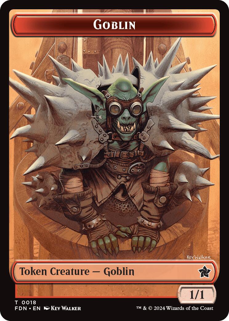 Goblin // Zombie Doubled-Sided Token [Foundations Tokens] | Deep Dive Games St. Marys