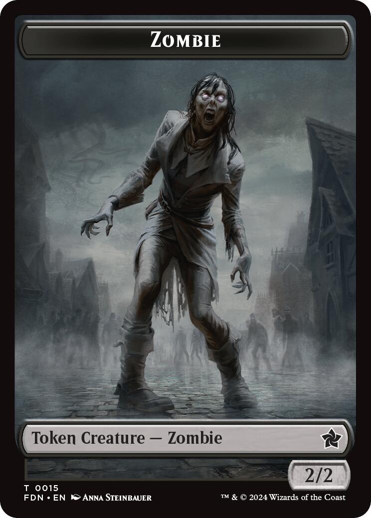 Goblin // Zombie Doubled-Sided Token [Foundations Tokens] | Deep Dive Games St. Marys
