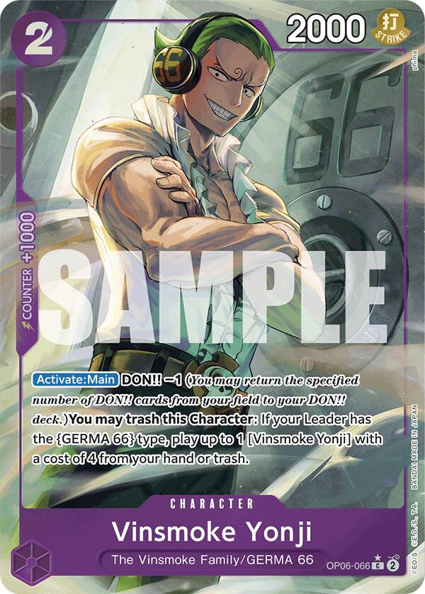 Vinsmoke Yonji (OP06-066) (Full Art) [Premium Booster -The Best-] | Deep Dive Games St. Marys