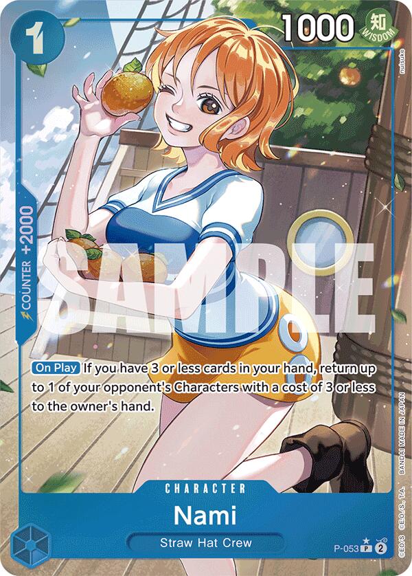 Nami (P-053) (Full Art) [Premium Booster -The Best-] | Deep Dive Games St. Marys