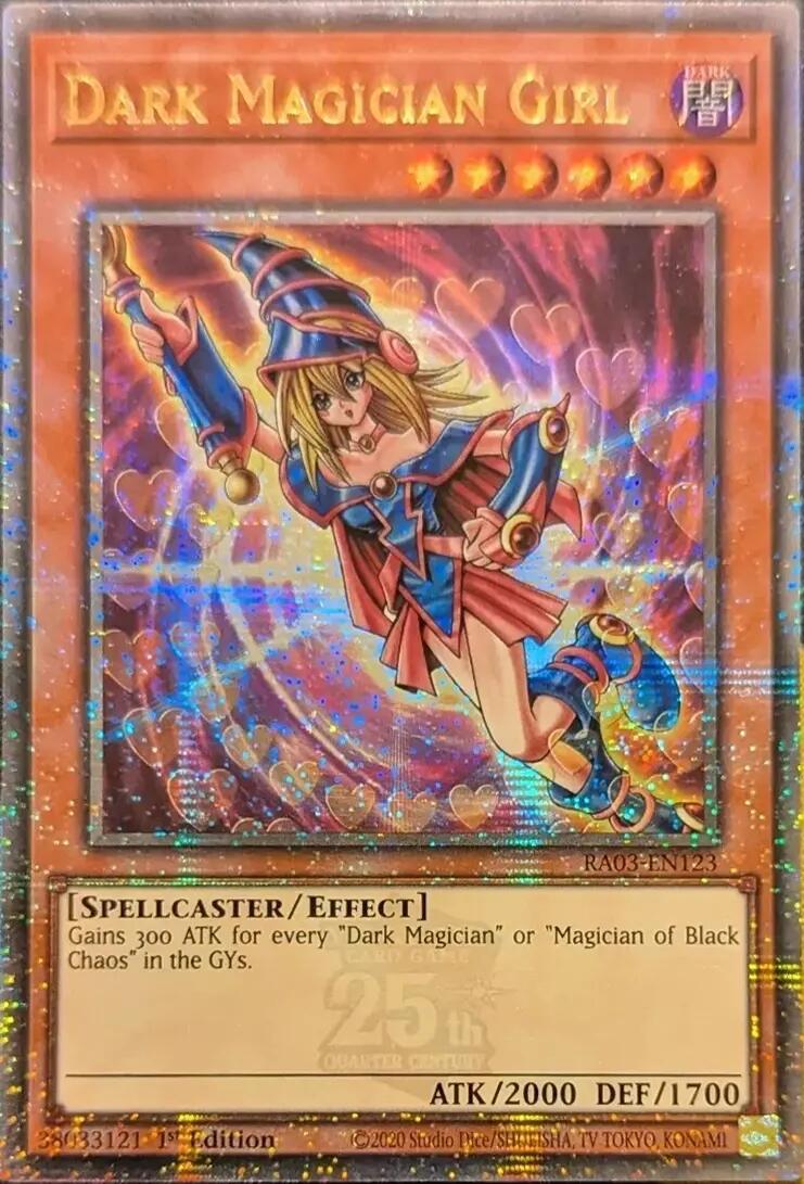 Dark Magician Girl (Quarter Century Secret Rare) (C) [RA03-EN123] Quarter Century Secret Rare | Deep Dive Games St. Marys