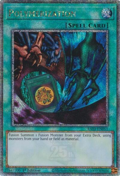 Polymerization (Alternate Art) (Quarter Century Secret Rare) [RA03-EN051] Quarter Century Secret Rare | Deep Dive Games St. Marys