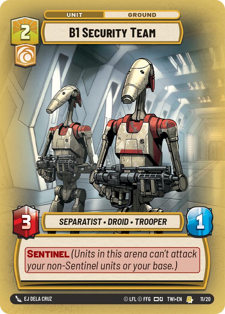 B1 Security Team (11/20) [Twilight of the Republic: Weekly Play] | Deep Dive Games St. Marys