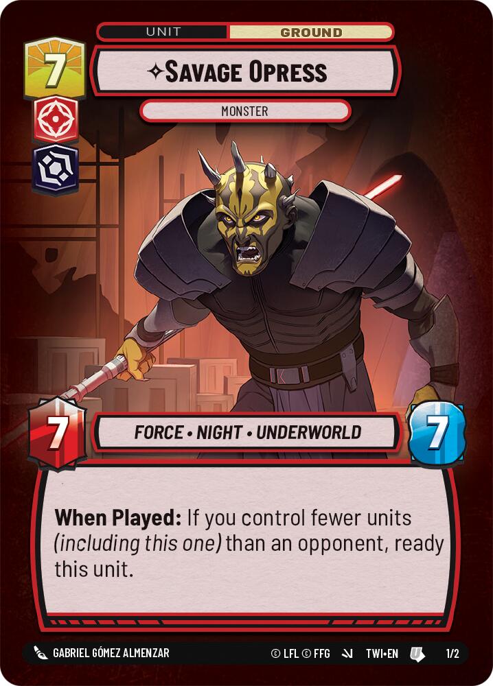 Savage Opress - Monster (1/2) (1/2) [Store Showdown Promos] | Deep Dive Games St. Marys