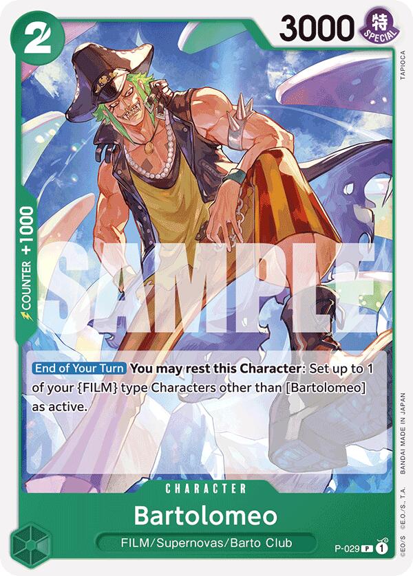 Bartolomeo (P-029) (Reprint) [Premium Booster -The Best-] | Deep Dive Games St. Marys