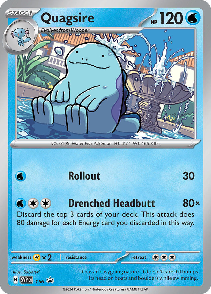 Quagsire (156) [Scarlet & Violet: Black Star Promos] | Deep Dive Games St. Marys