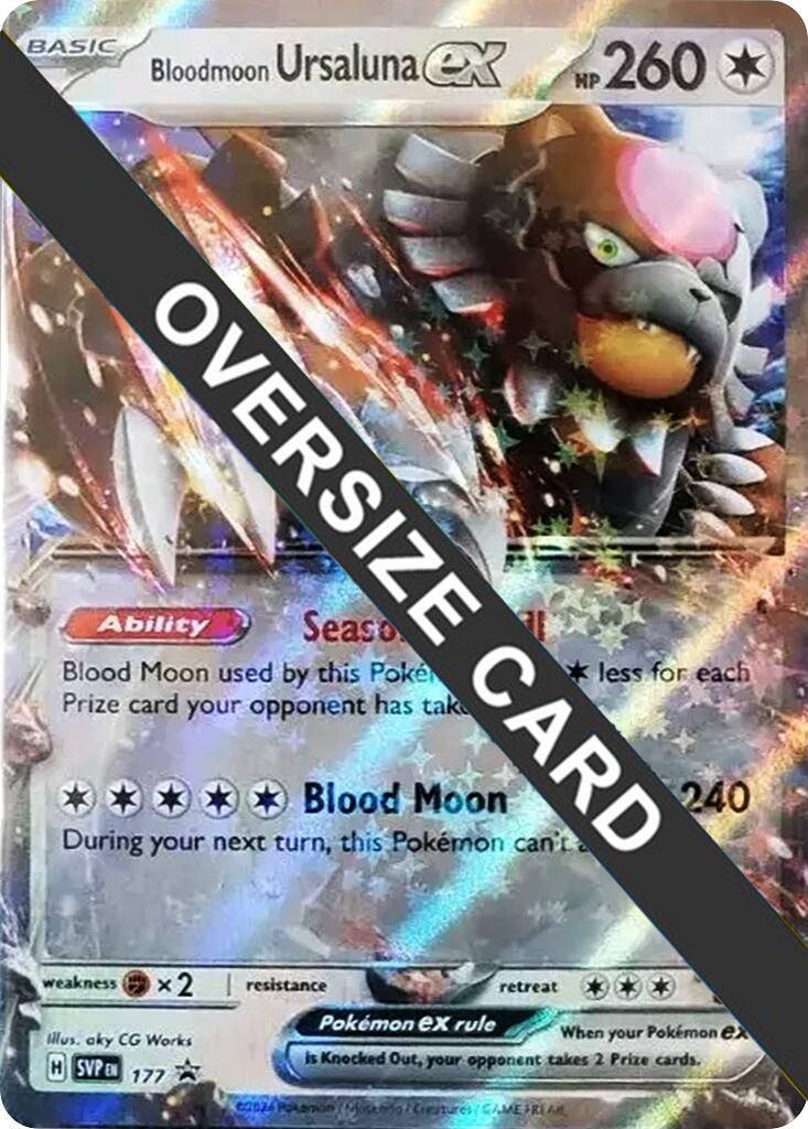 Bloodmoon Ursaluna ex (177) (Jumbo Card) [Scarlet & Violet: Black Star Promos] | Deep Dive Games St. Marys